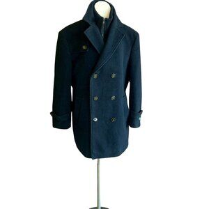 Lauren Ralph Lauren Men’s Labrada Navy Double Breasted Peacoat  Size 42S NWOT